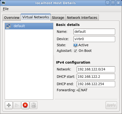 Virtual network configuration